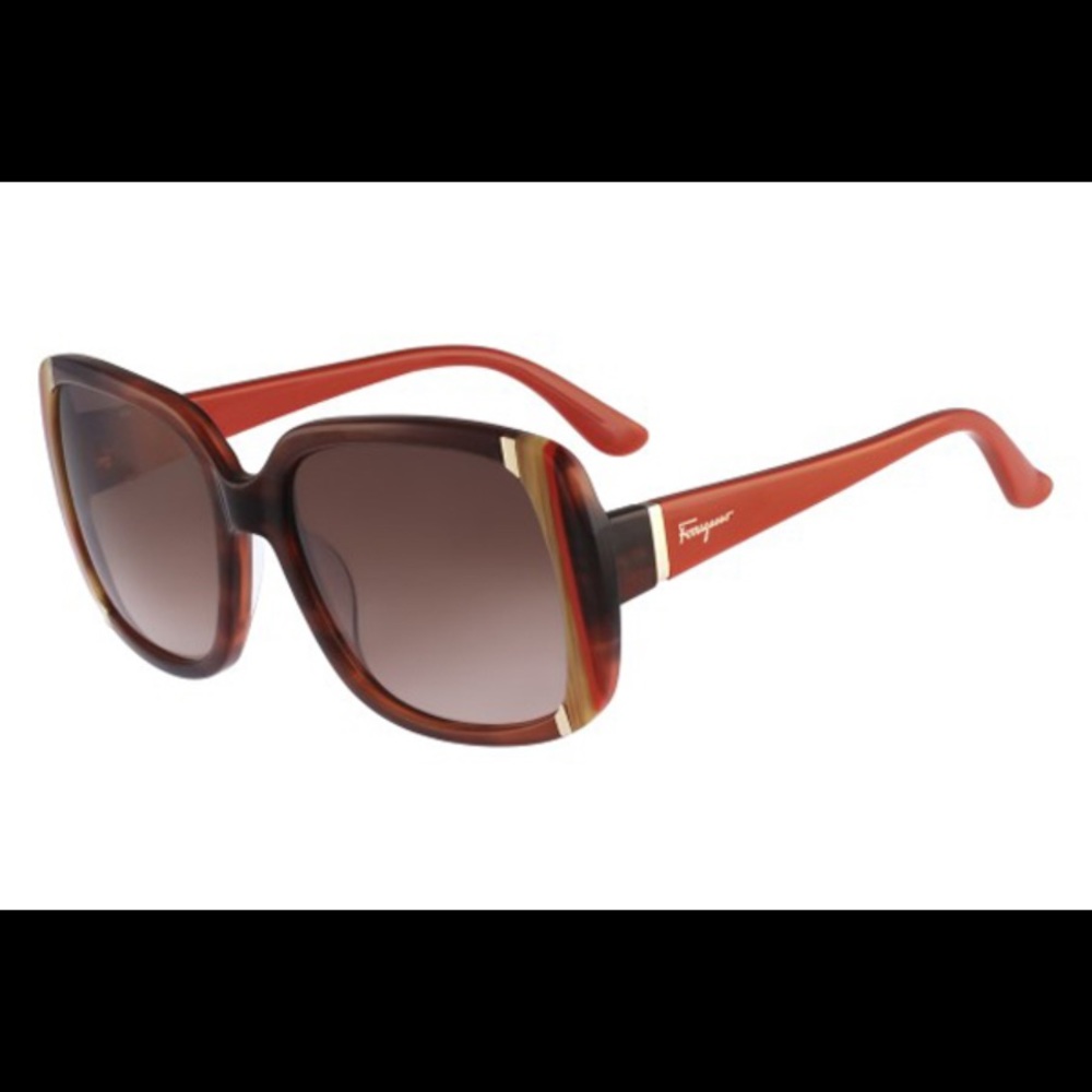Salvatore Ferragamo SF672/S 216 striped brown
